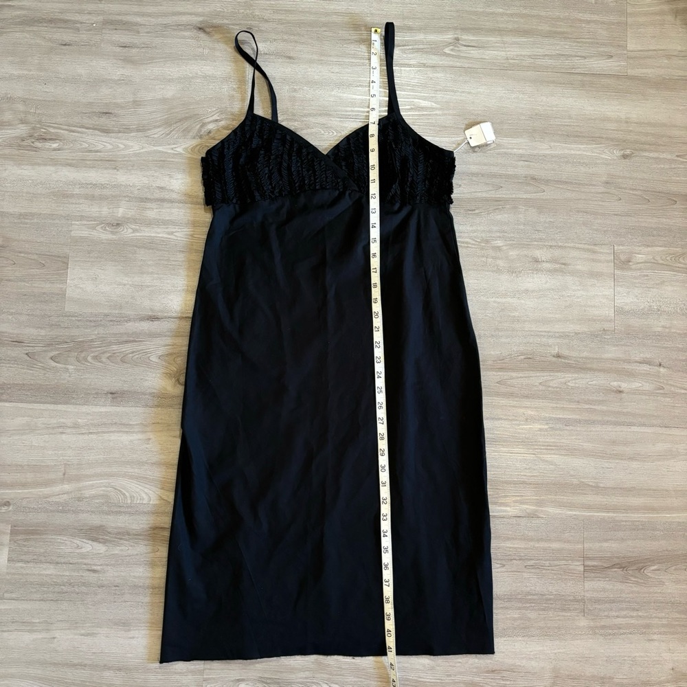 Black Ruffled Bodice Lightweight Women's M Dress Romantic Minimal Balletcore‎ - Picture 9 of 9